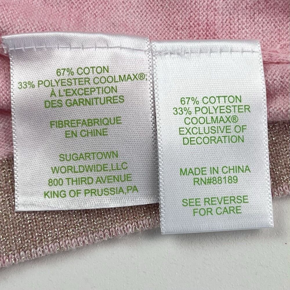 Lilly Pulitzer Charla Ruffle Sweater XL Pink Coral Reef - Picture 12 of 13